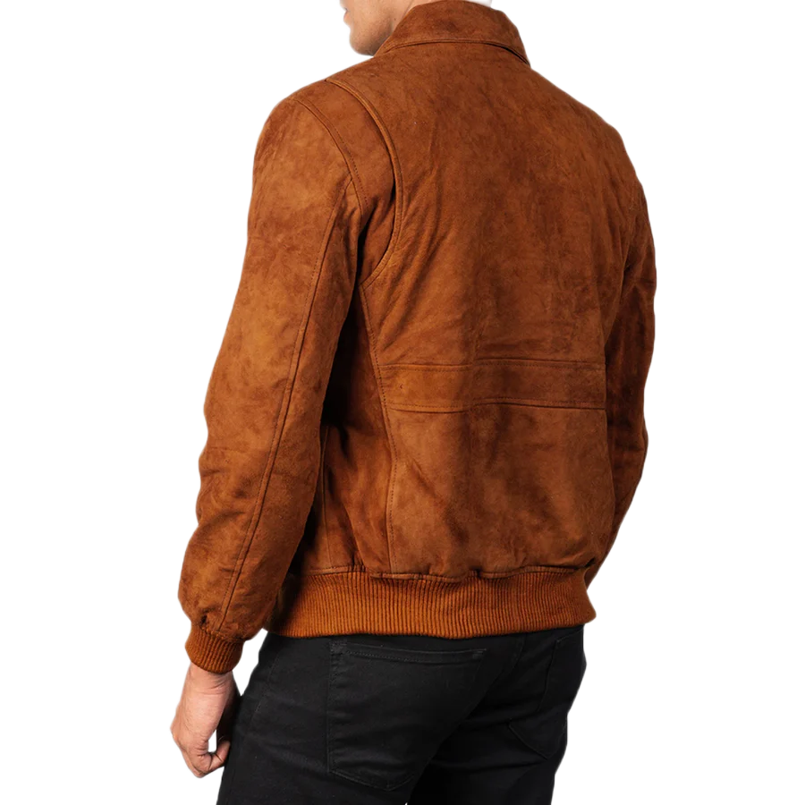Coffmen Brown Suede A2 Bomber Jacket