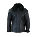 Men’s Black Shearling Leather Jacket