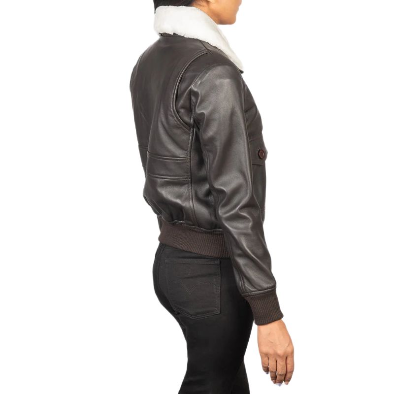 Stella G-1 Brown Leather Bomber Jacket
