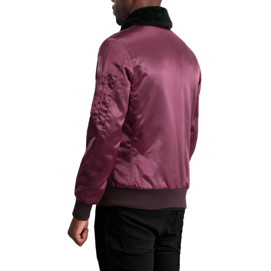 Clyde B-15 Maroon Bomber Jacket