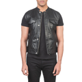 Atlas Moto Black Leather Vest