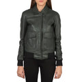 Westa A-2 Green Leather Bomber Jacket