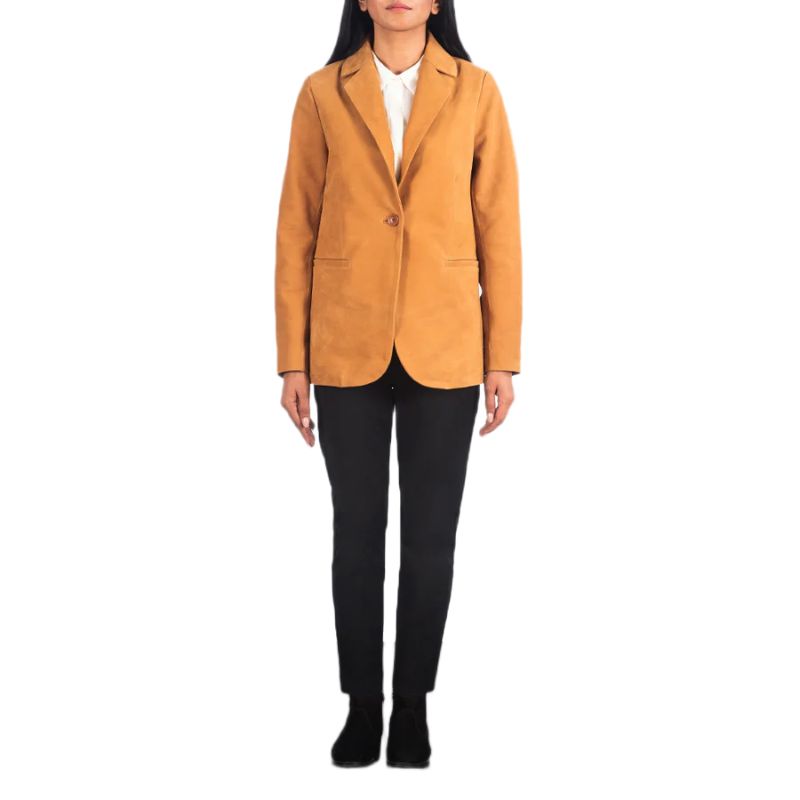 Norma Brown Nubuck Blazer