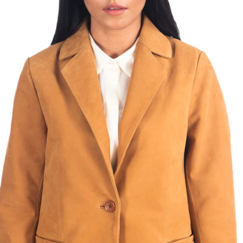 Norma Brown Nubuck Blazer