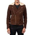 Furton Mocha Suede Biker Jacket