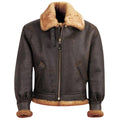 B-3 Sheepskin Leather Bomber Jacket