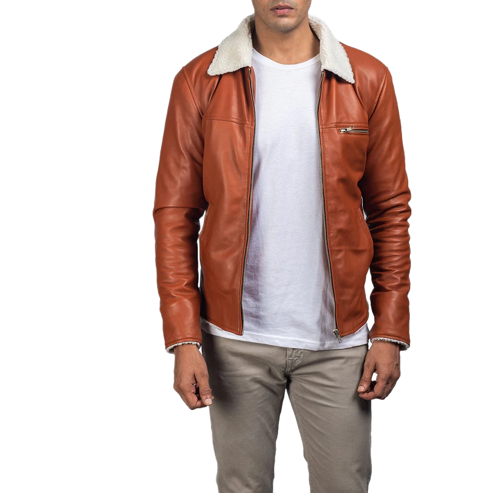 Dan Frost Tan Shearling Jacket