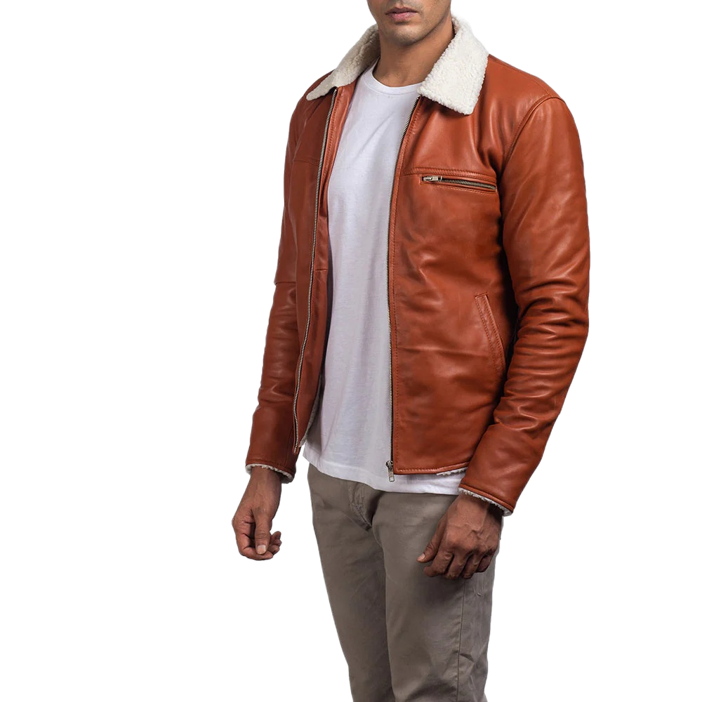 Dan Frost Tan Shearling Jacket