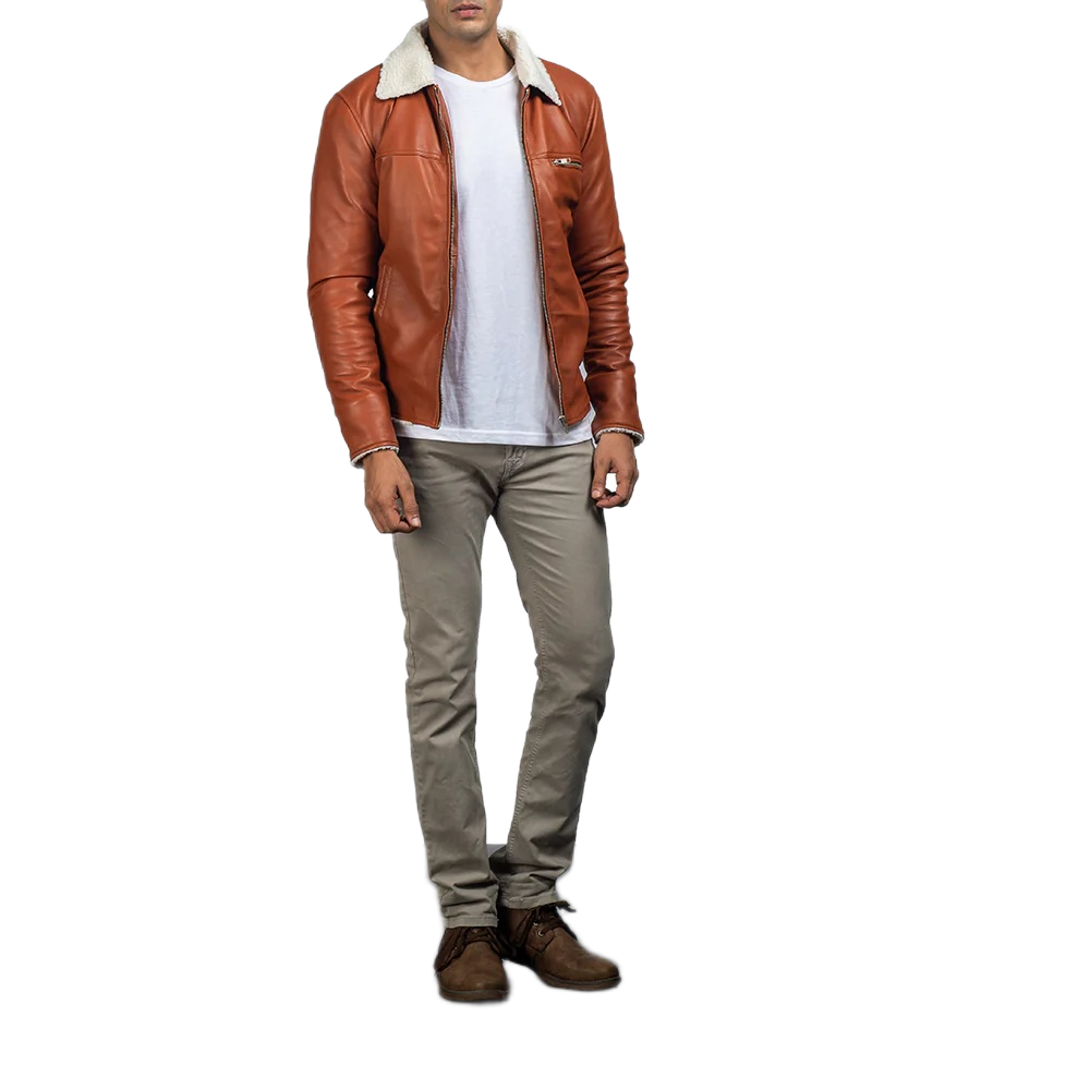 Dan Frost Tan Shearling Jacket