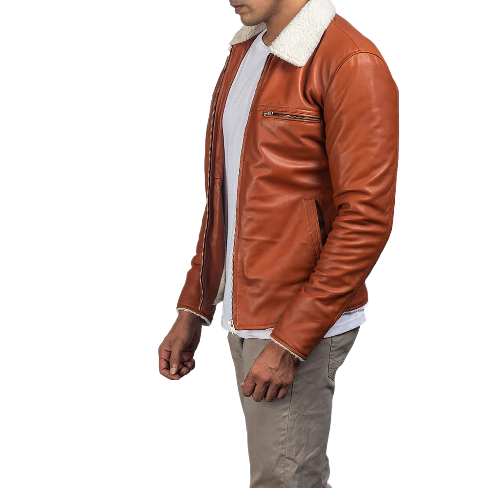 Dan Frost Tan Shearling Jacket
