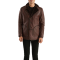 Rocky Brown Fur Leather Coat