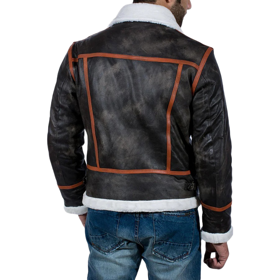 Alpine Brown Fur Leather Jacket