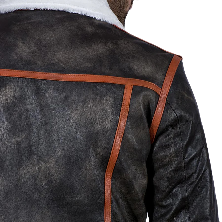 Alpine Brown Fur Leather Jacket