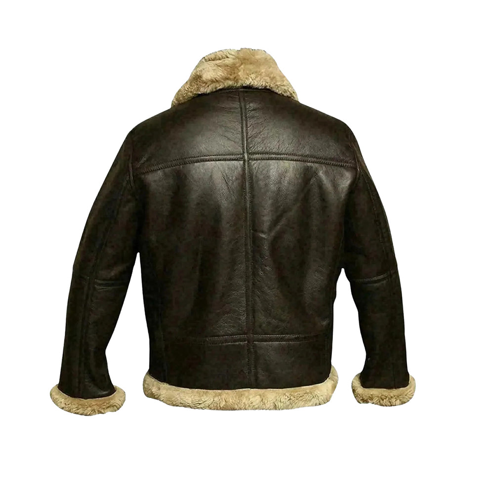 Men’s Brown Aviator RAF B3 Sheepskin Leather