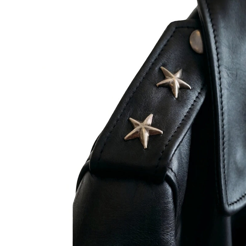 Men’s Classic Biker Leather Jacket – Born to Ride Edition