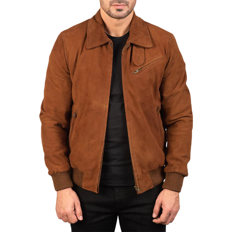 Tomchi Tan Suede Leather Jacket