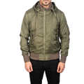 Hanklin Ma-1 Green Hooded Bomber Jacket