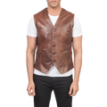 Auden Brown Leather Vest