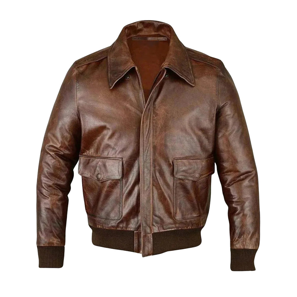 Men’s Classic RAF Aviator Leather Jacket