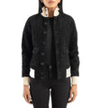 Sasha A1 Black Suede Bomber Jacket