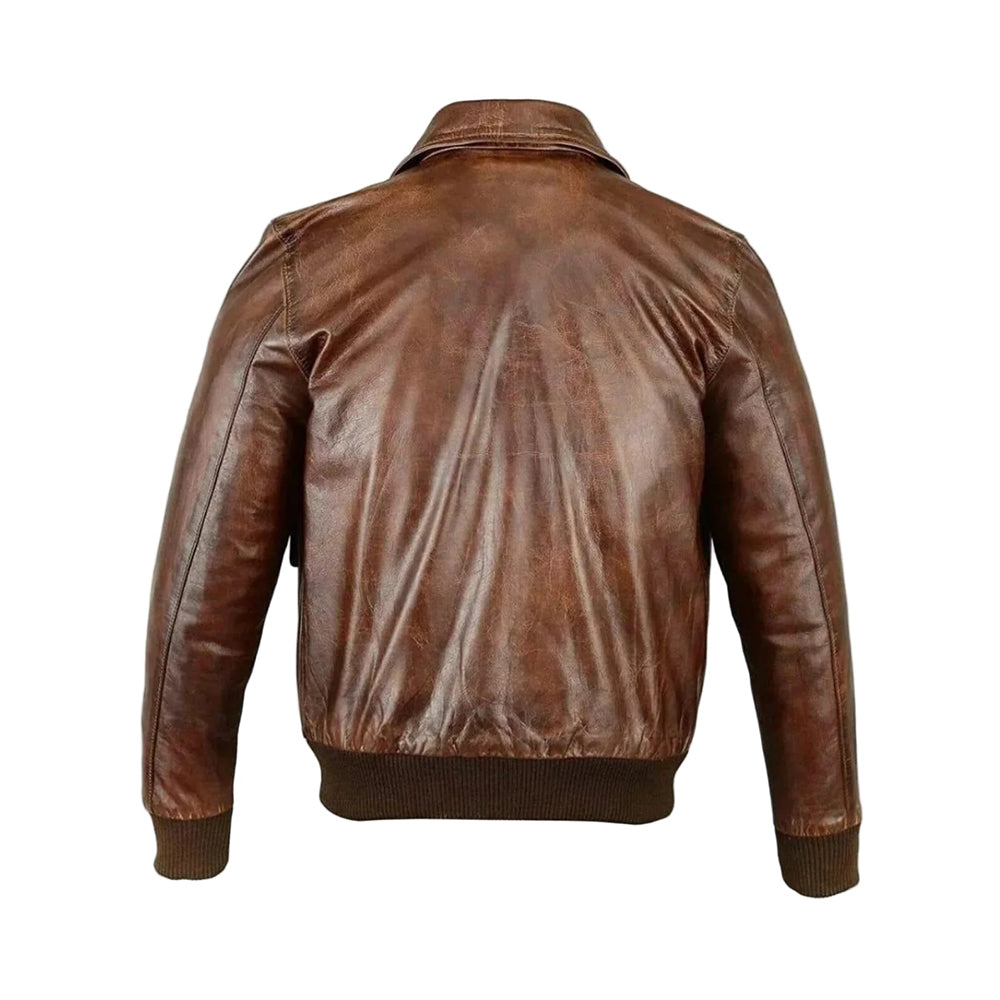 Men’s Classic RAF Aviator Leather Jacket