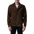 Lester Brown Suede Bomber Jacket