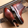 Brown Chelsea Leather Shoes